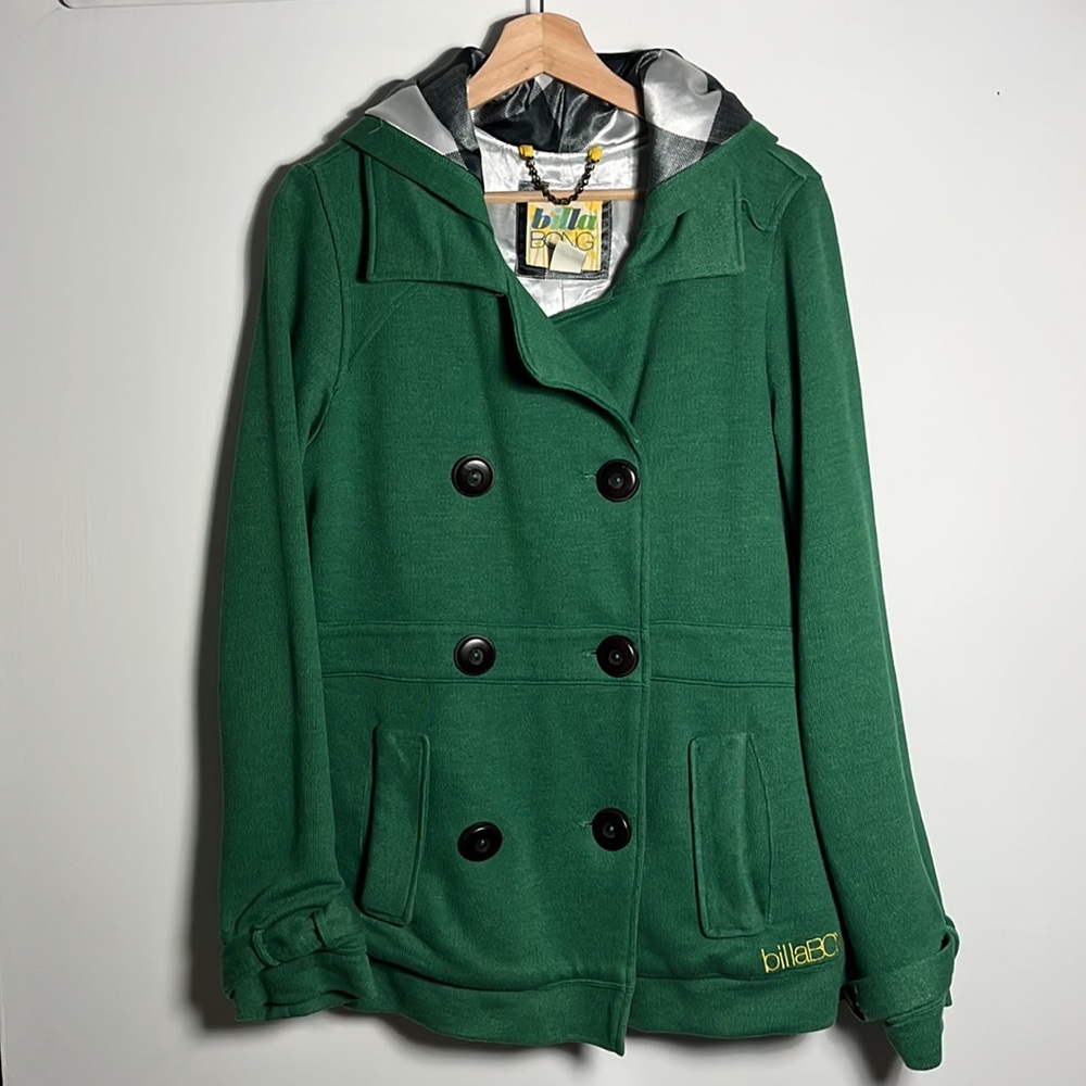 Billabong Green Double-Breasted Jacket - image 1